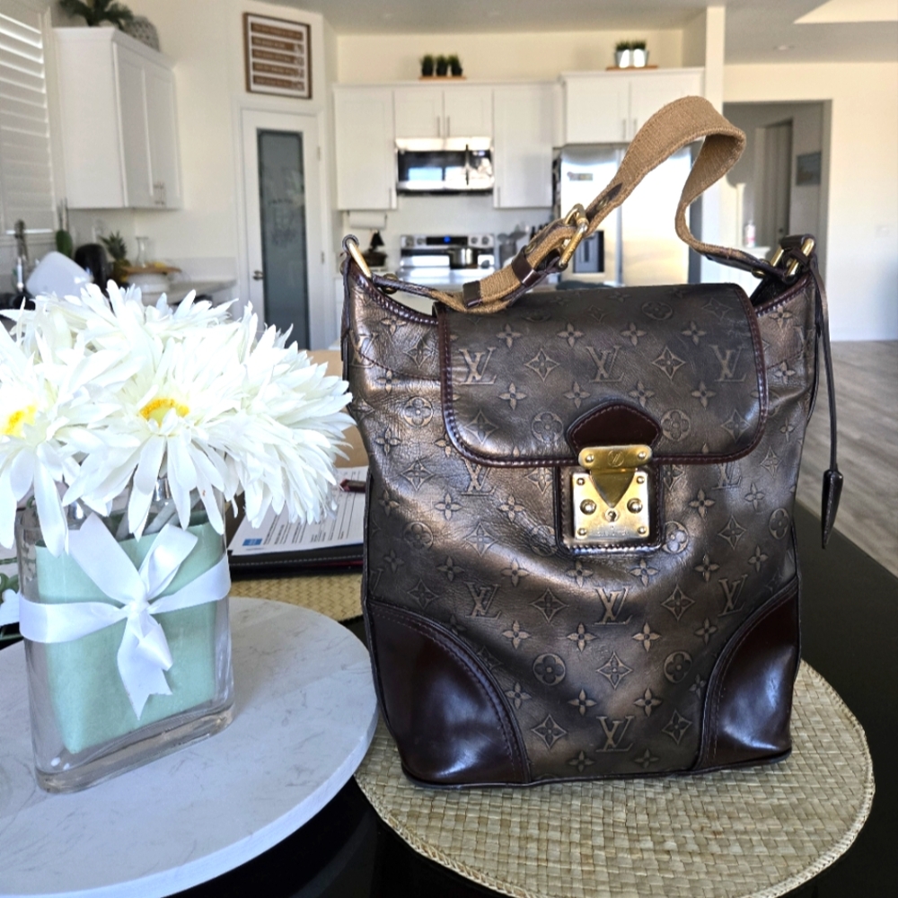 SOLD ON ANOTHER SITE. Louis Vuitton  Monogram Sergeant Bronze Shoulder Bag